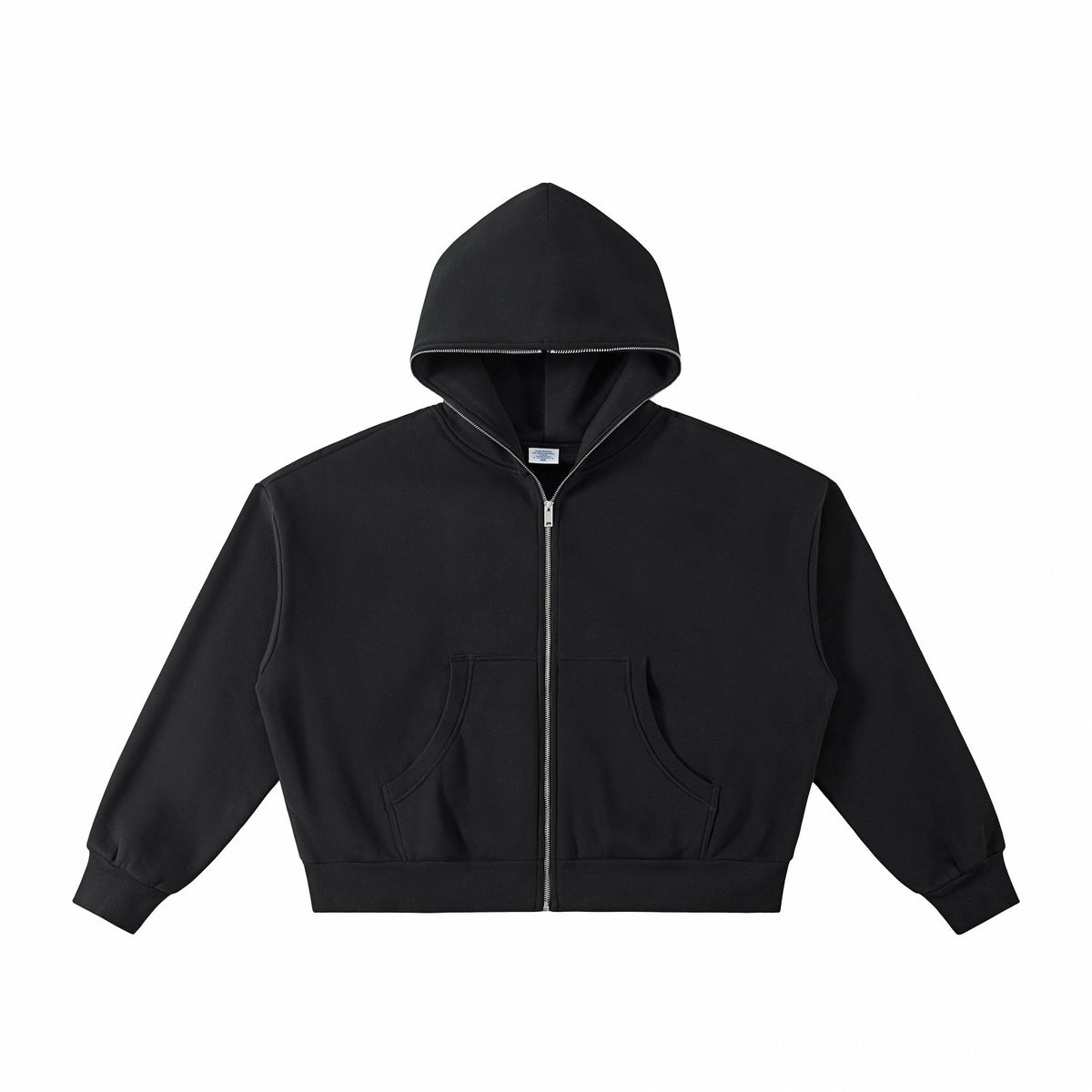Boxy Full Zip Fleece Hoodie