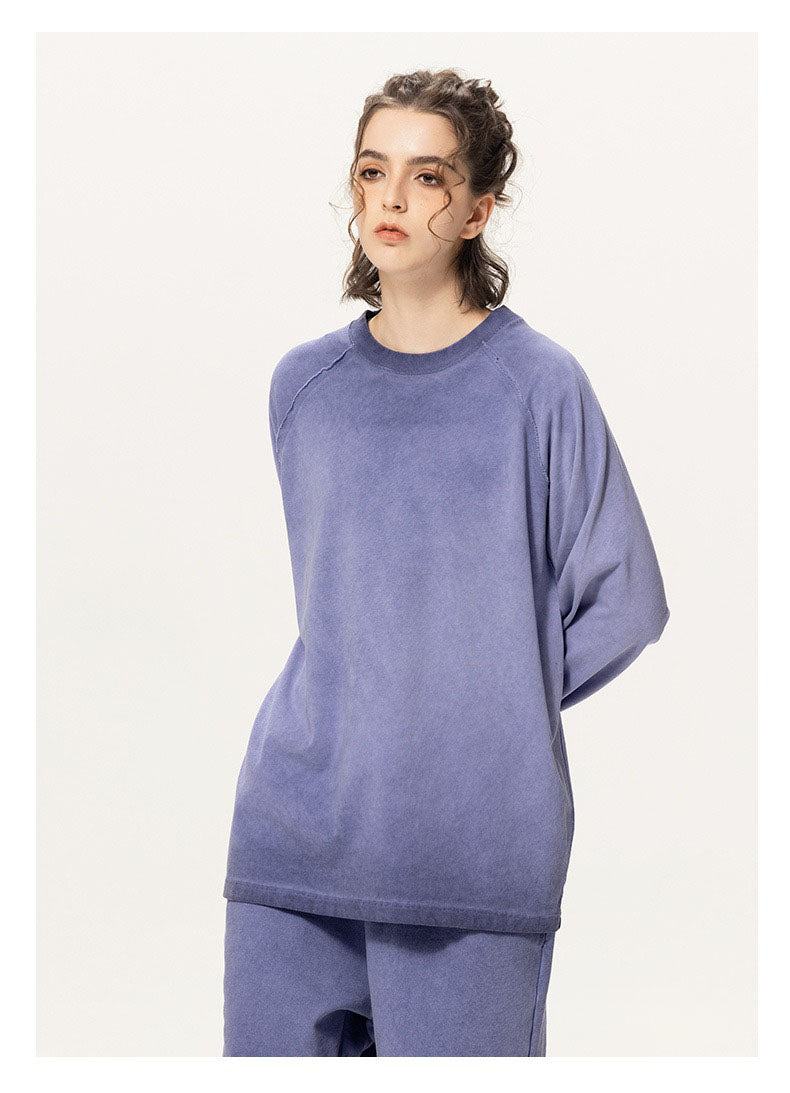 Washed Raglan Long Sleeve Tee