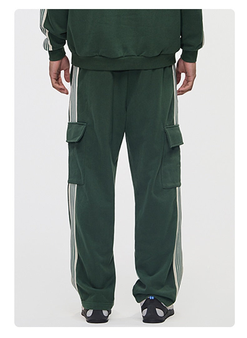 Side Stripe Cargo Sweatpants
