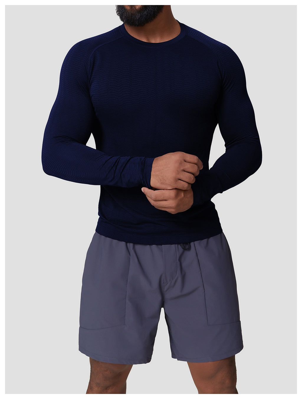 Men’s Slim Fit Seamless Training Long Sleeve Shirt