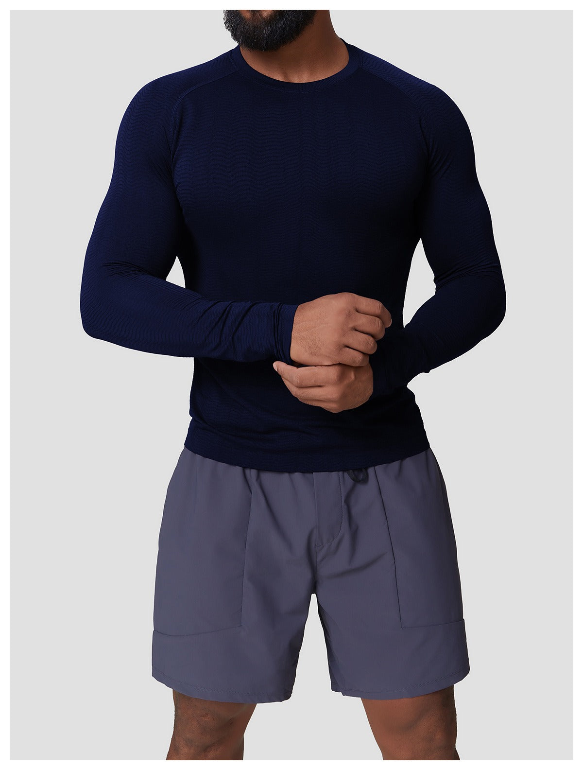 Men’s Slim Fit Seamless Training Long Sleeve Shirt