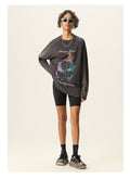 Faded Angel Graphic Long Sleeve Tee