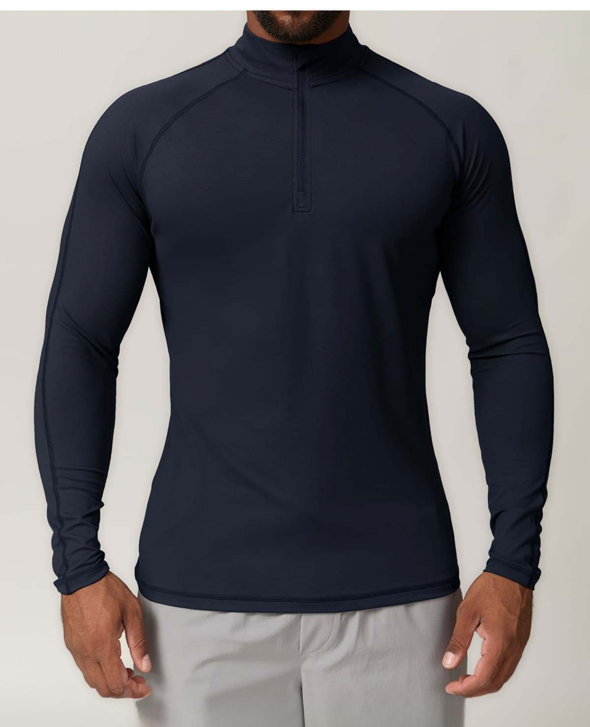 Men’s Zip Neck Long Sleeve Training Pullover
