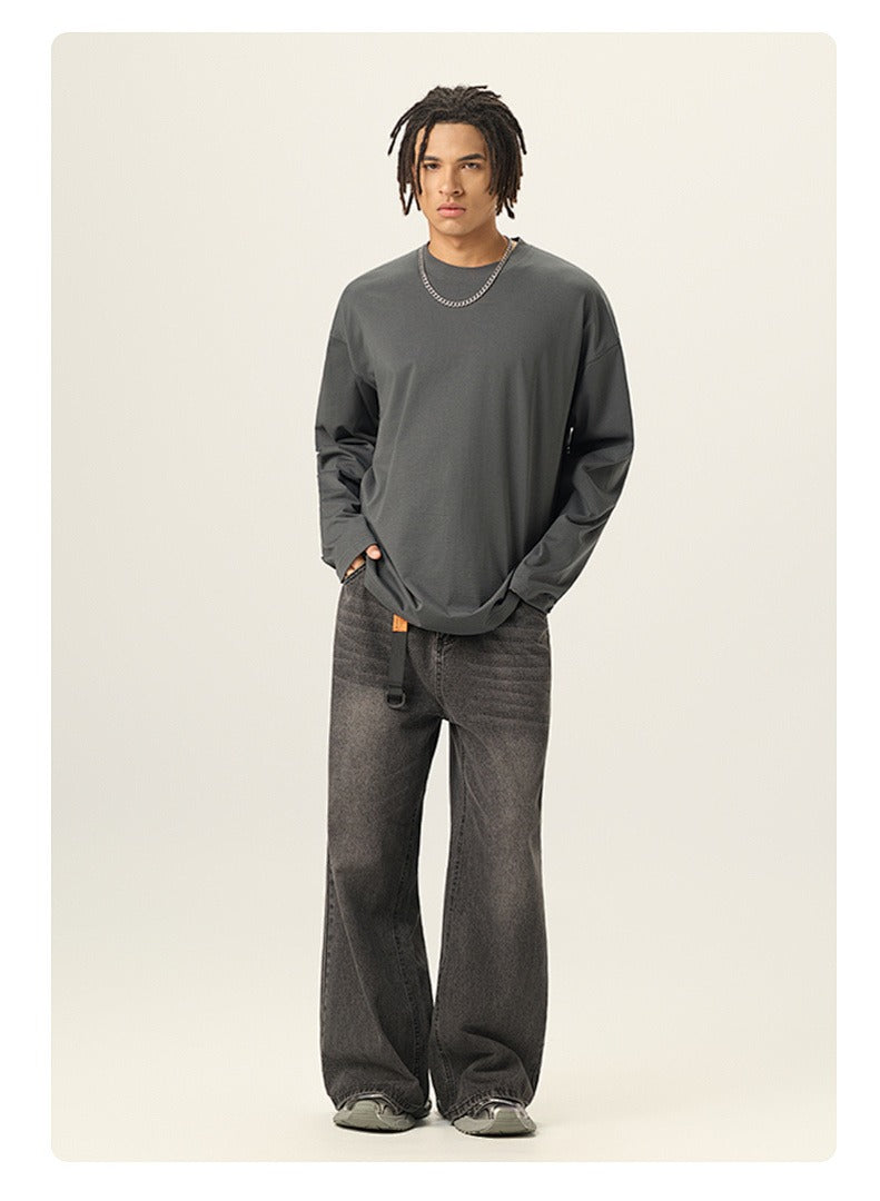 Relaxed Drop Shoulder Long Sleeve Tee