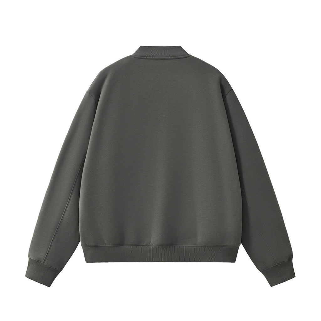 Clean Full-Zip Bomber Sweatshirt