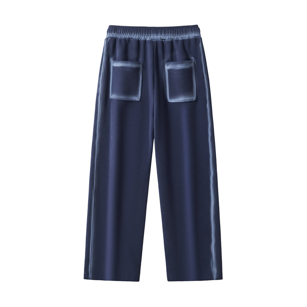 Washed Fleece Straight Leg Sweatpants