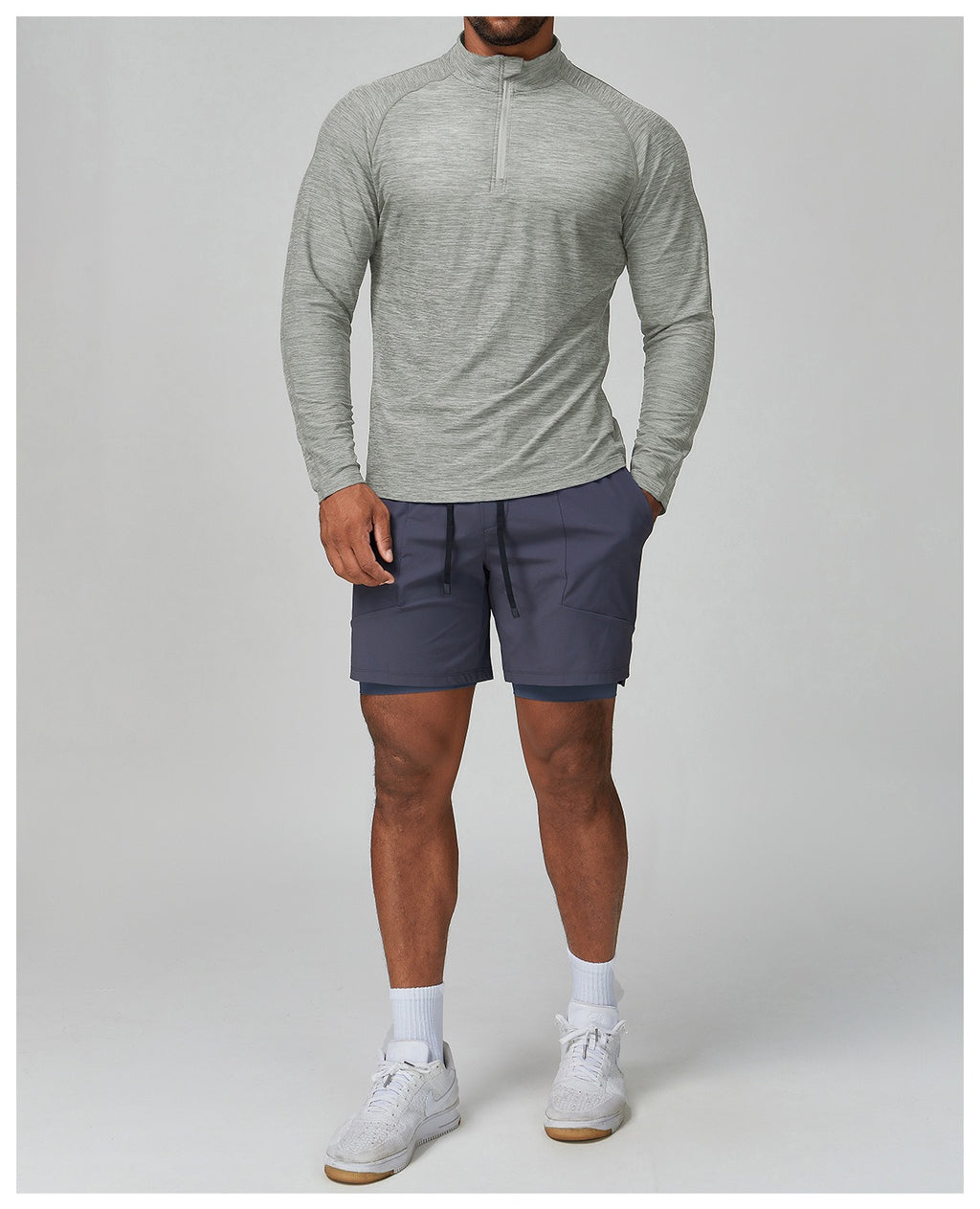 Men’s Long Sleeve Slim Fit Training Performance Shirt
