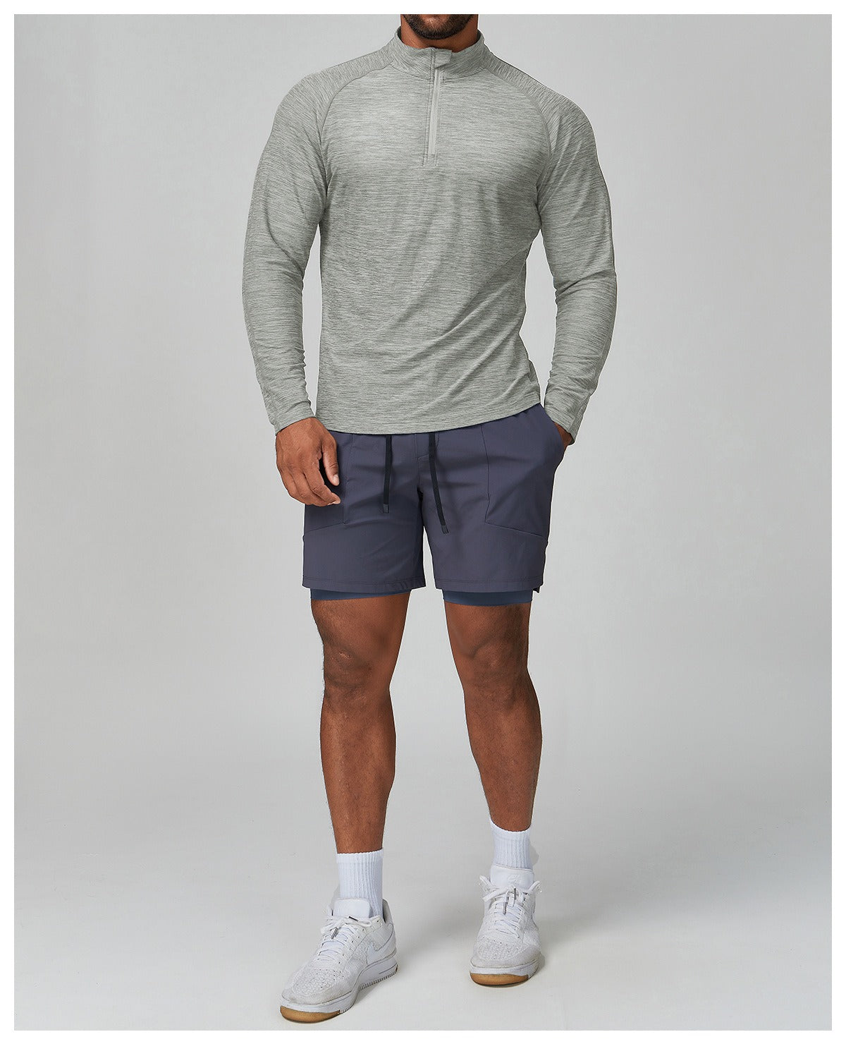 Men’s Long Sleeve Slim Fit Training Performance Shirt