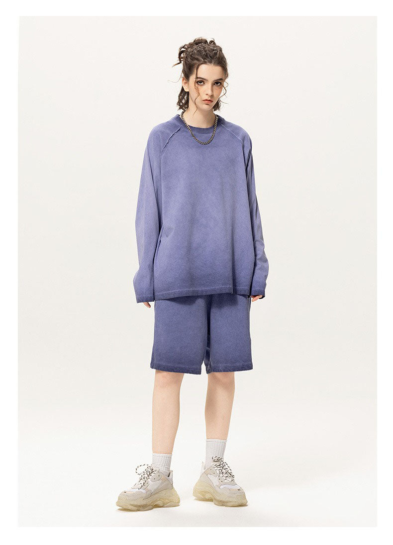 Washed Raglan Long Sleeve Tee
