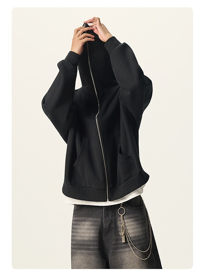 Boxy Full Zip Fleece Hoodie