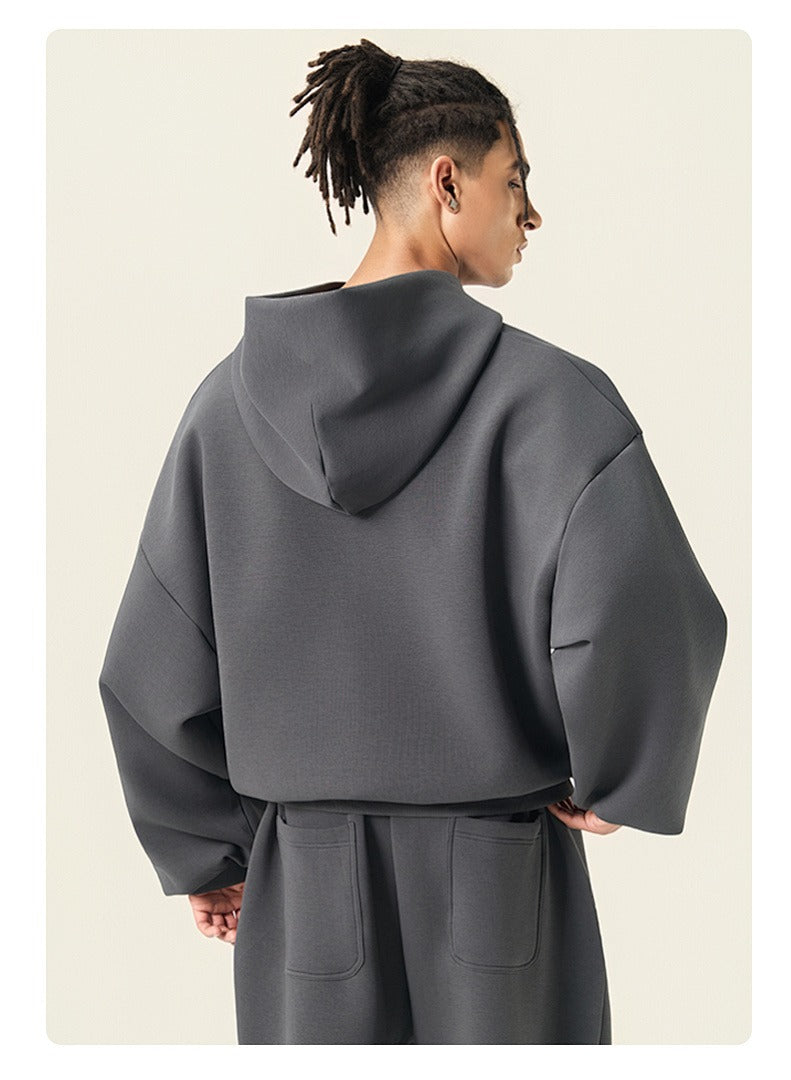 Boxy Drop Shoulder Pullover Hoodie