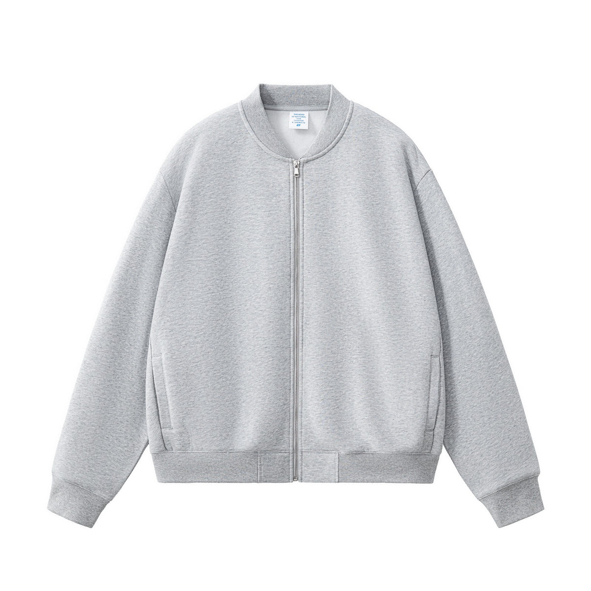 Clean Full-Zip Bomber Sweatshirt