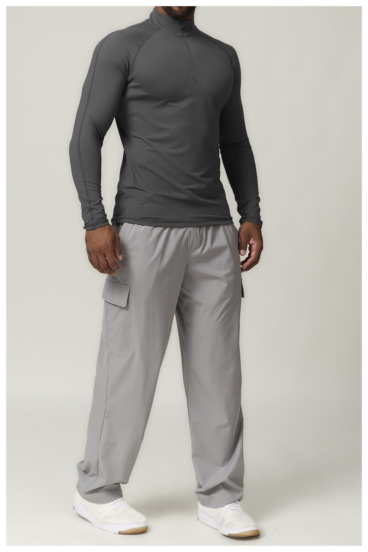 Men’s Zip Neck Long Sleeve Training Pullover