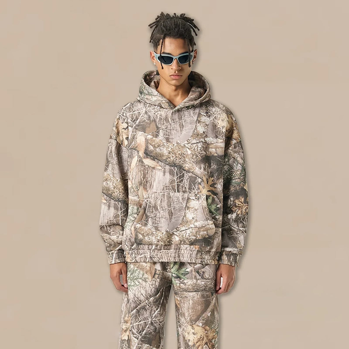 Woodland Camo Fleece Hoodie