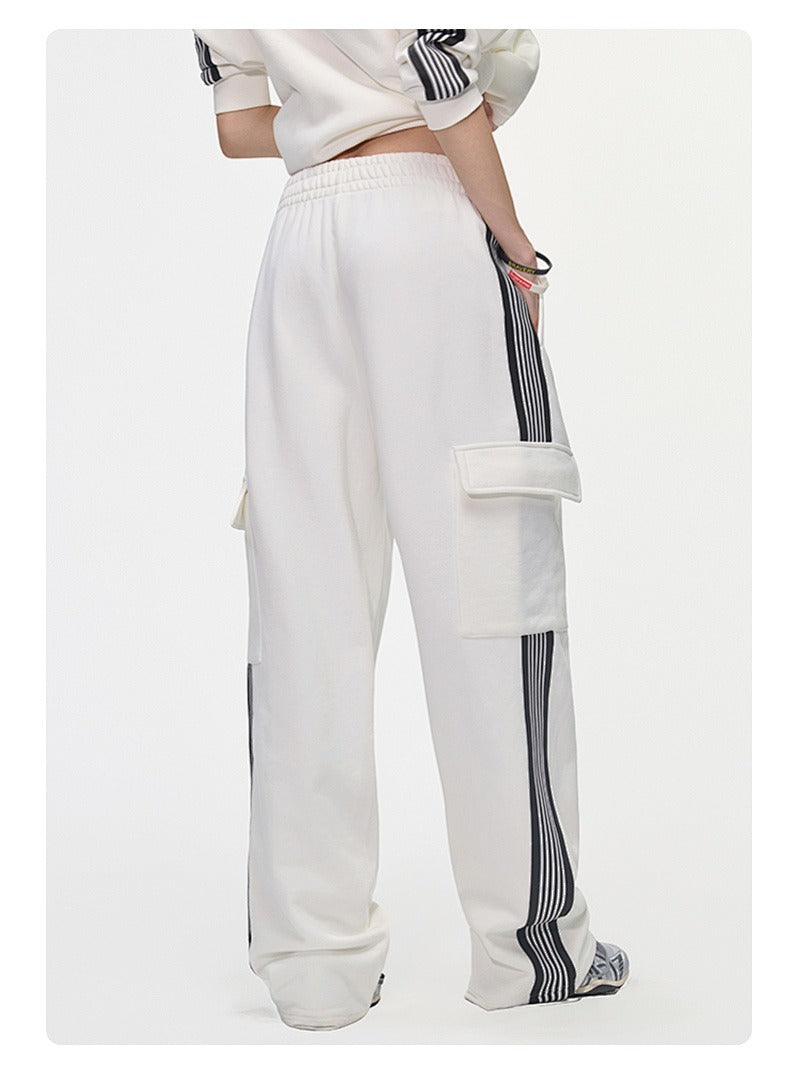 Side Stripe Cargo Sweatpants