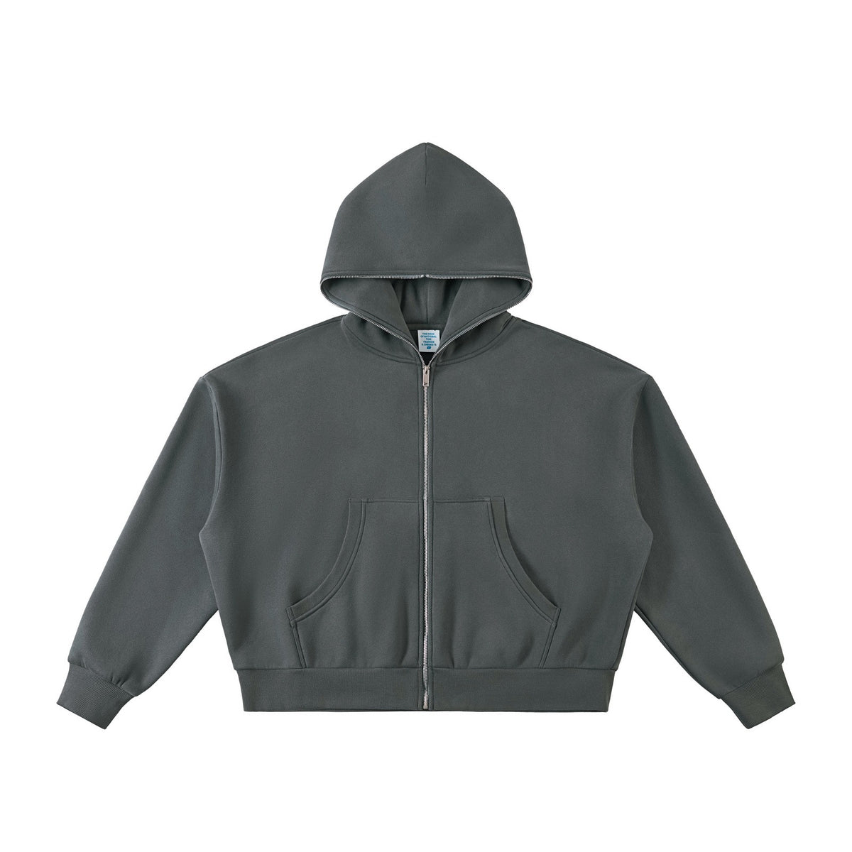 Boxy Full Zip Fleece Hoodie