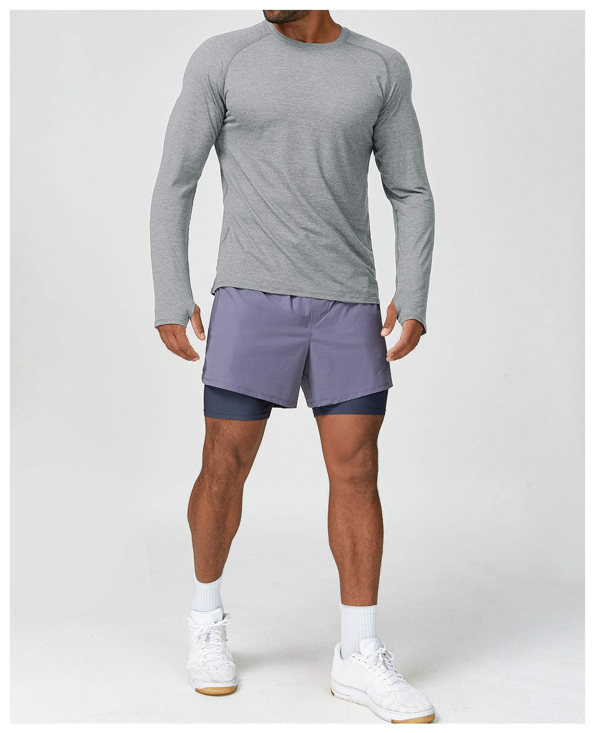 Men’s Stretch Long Sleeve Yoga Training Shirt