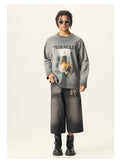 Vintage Graphic Washed Long Sleeve Tee