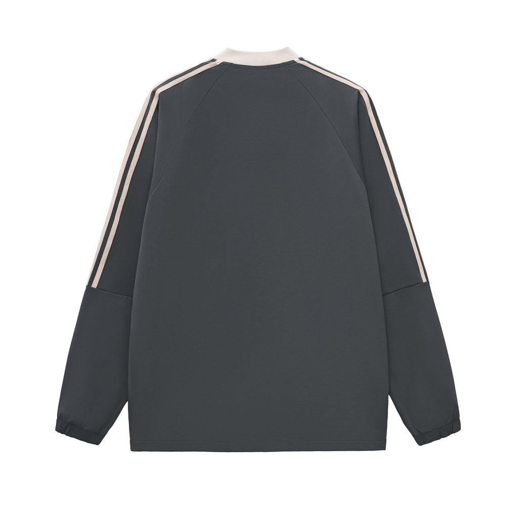 Varsity Panel V-Neck Long Sleeve Tee