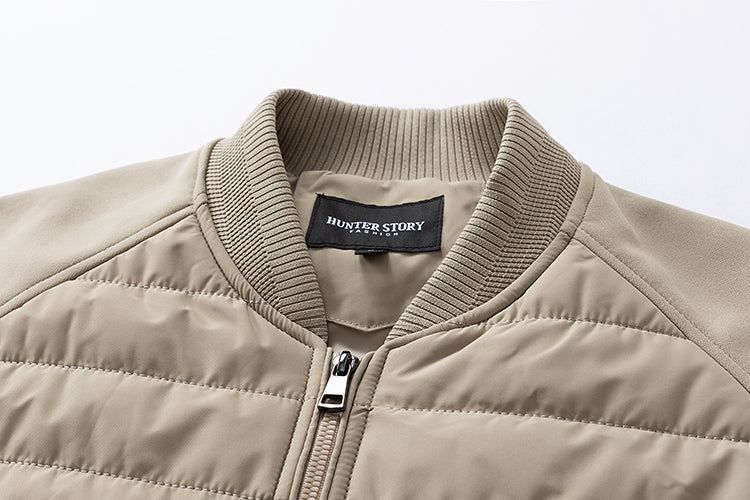 Men's Lightweight Quilted Bomber Jacket