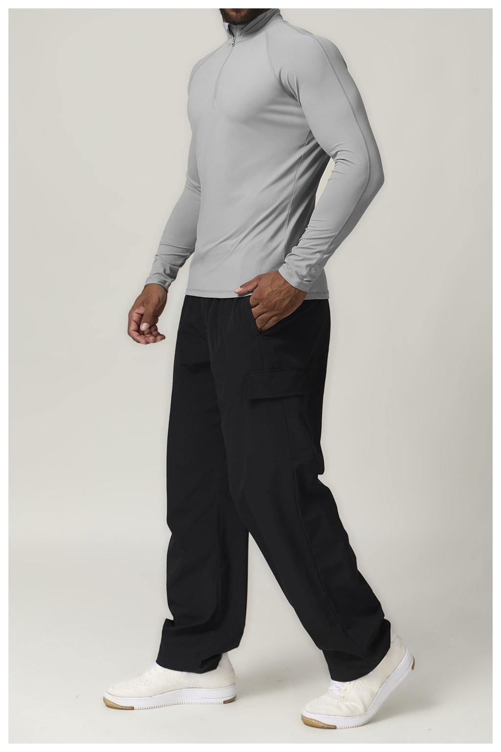 Men’s Zip Neck Long Sleeve Training Pullover