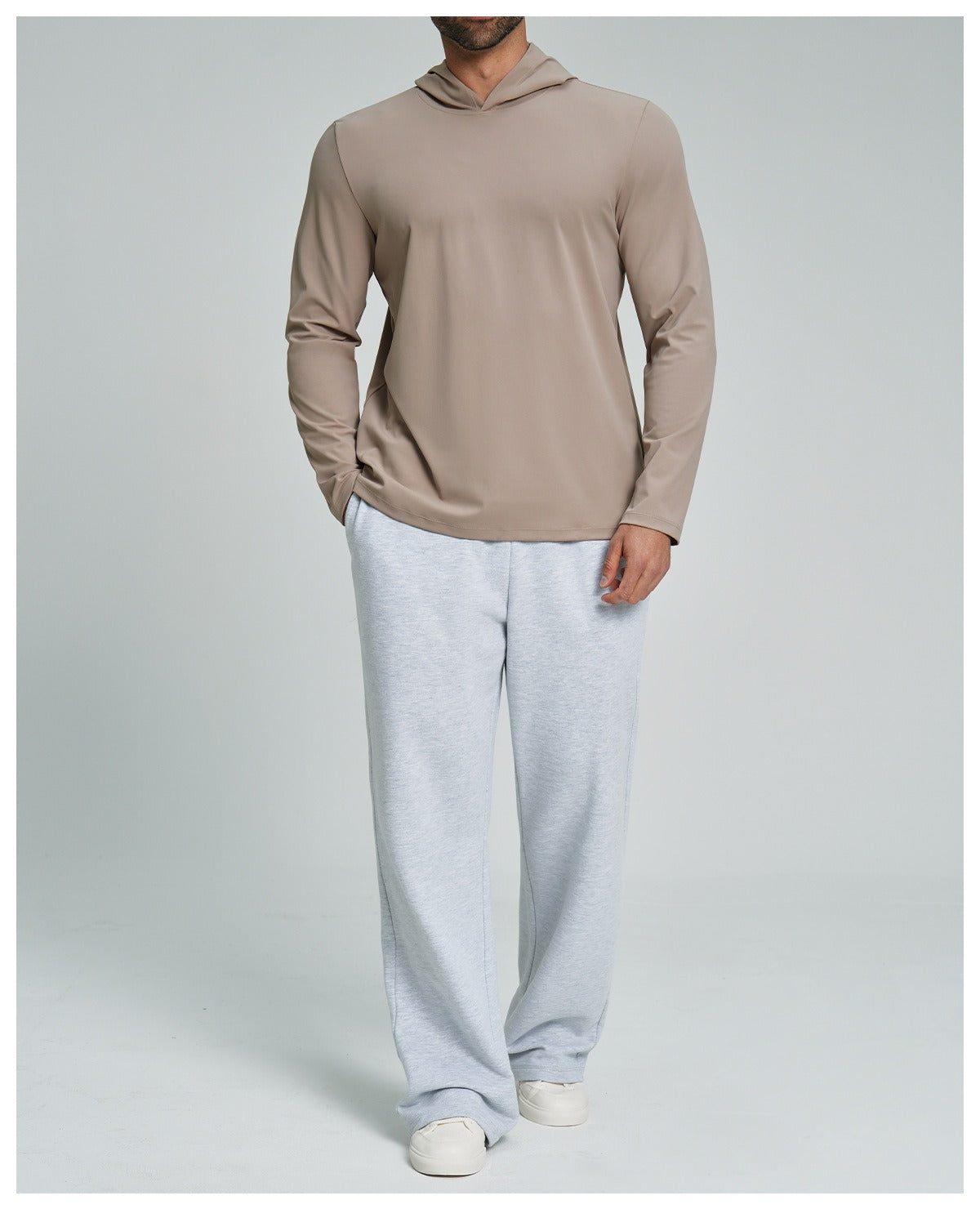 Men’s Casual Hooded Long Sleeve Top