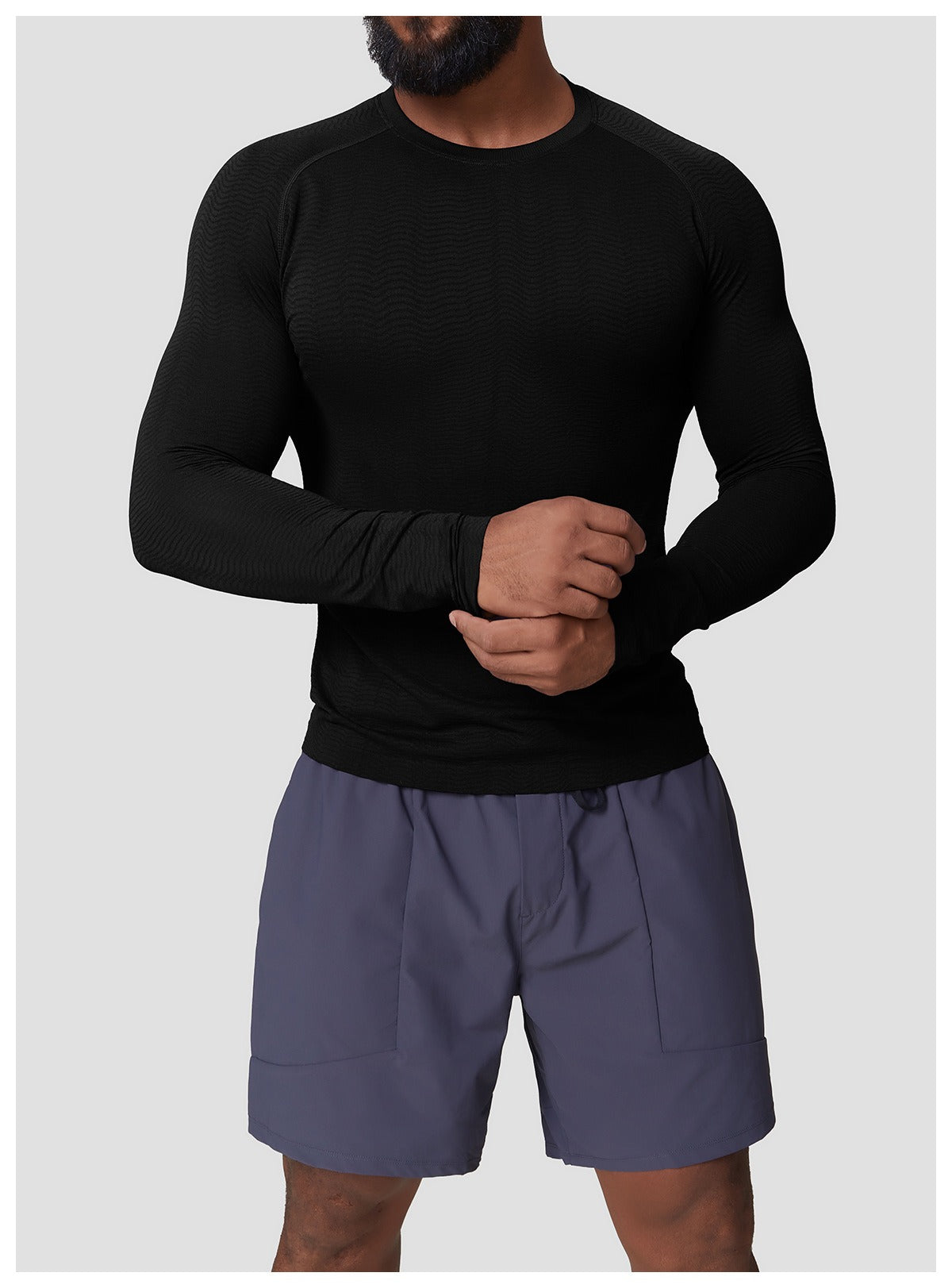Men’s Slim Fit Seamless Training Long Sleeve Shirt
