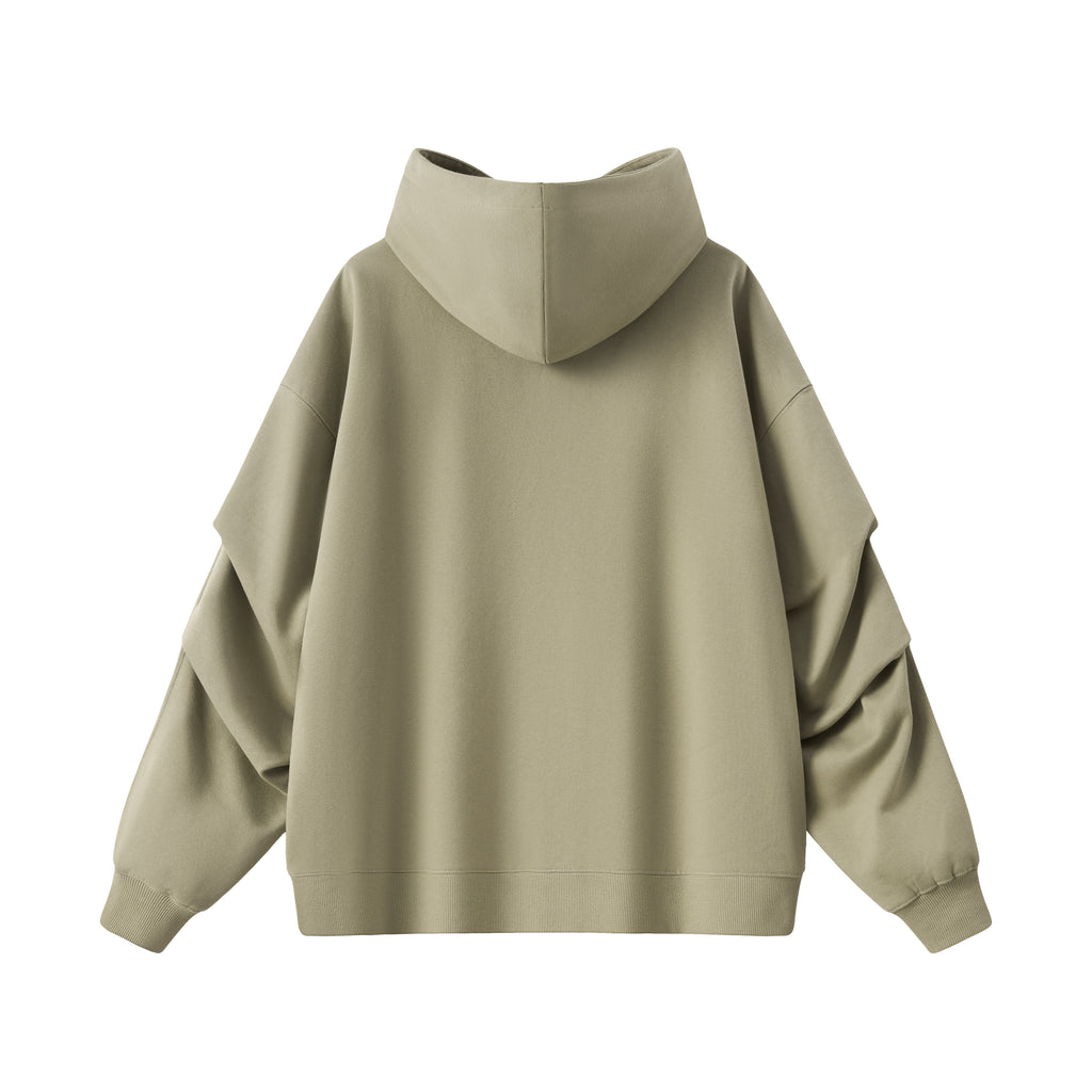 Panel Sleeve Heavyweight Pullover Hoodie