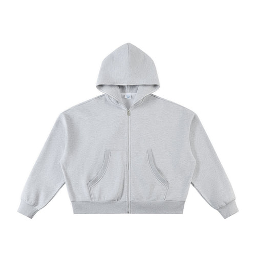 Boxy Full Zip Fleece Hoodie