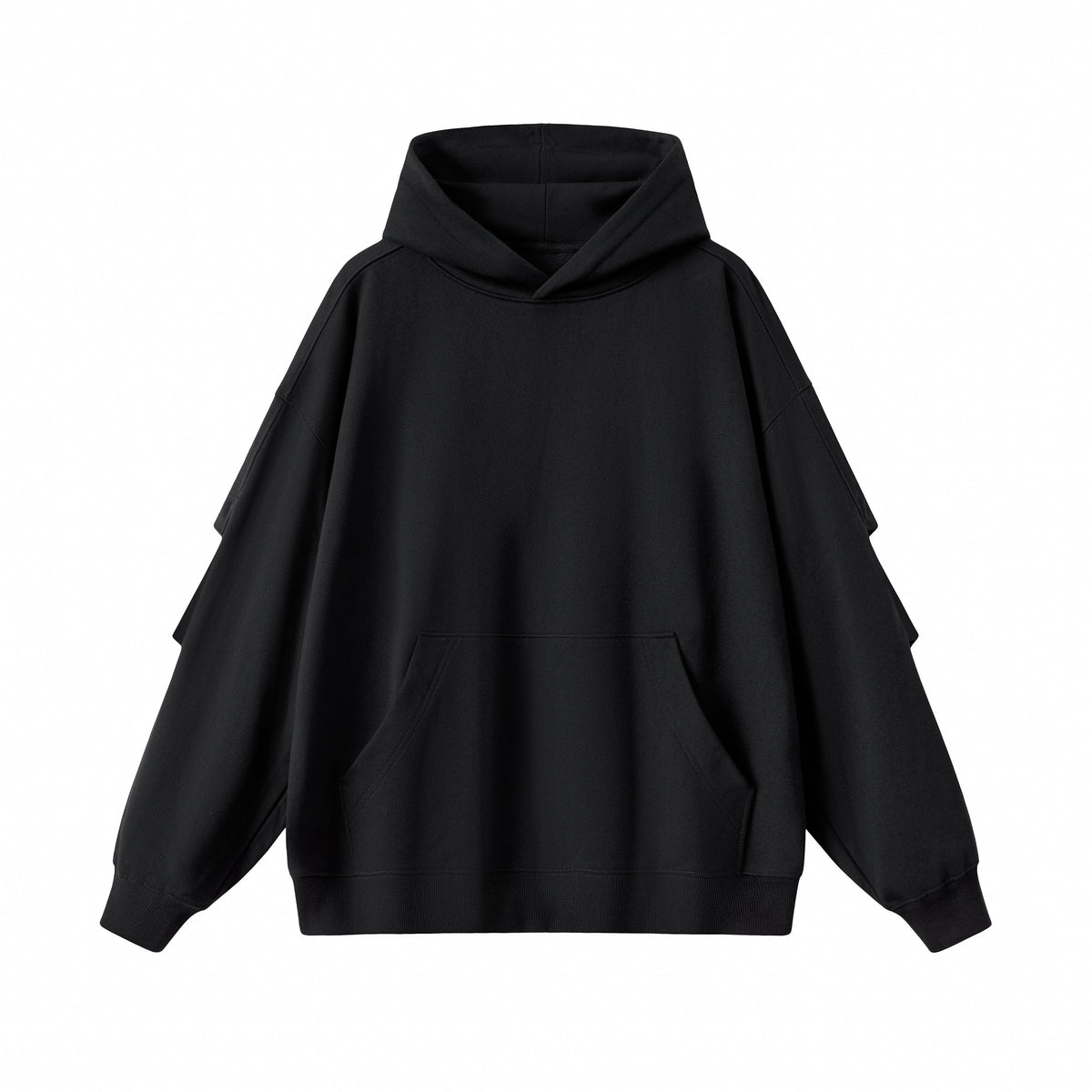Panel Sleeve Heavyweight Pullover Hoodie