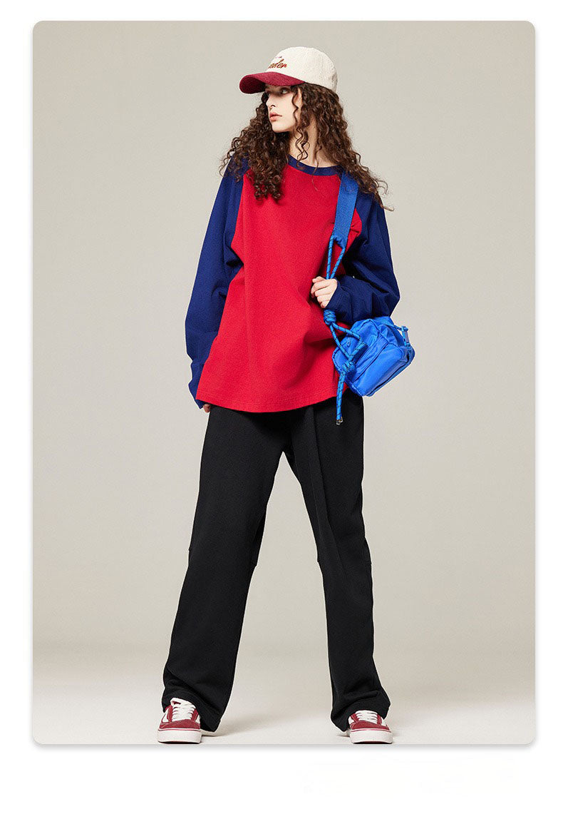 Contrast Raglan Long Sleeve Tee
