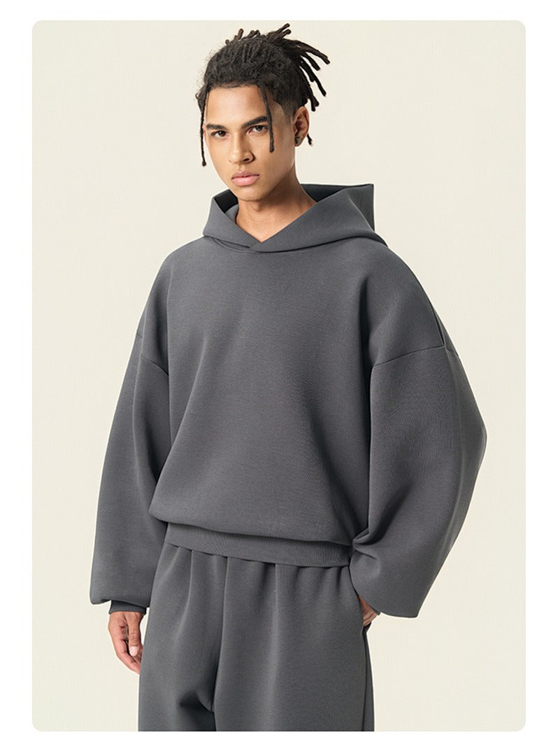 Boxy Drop Shoulder Pullover Hoodie