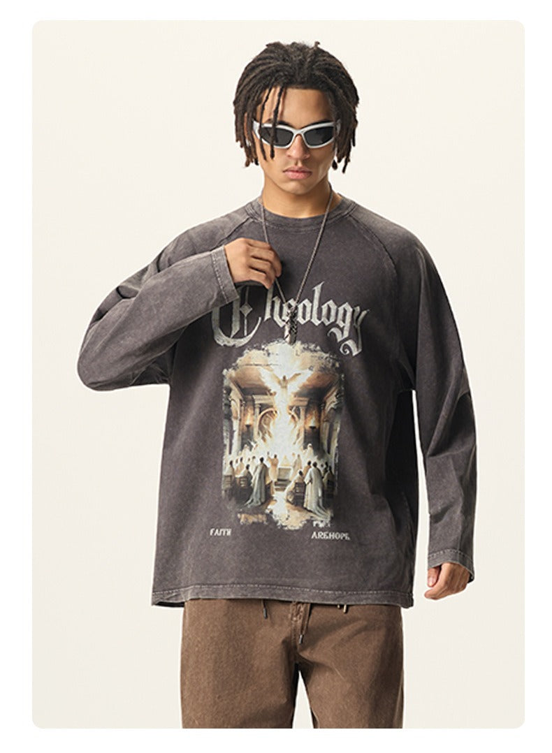 Cathedral Graphic Washed Long Sleeve Tee