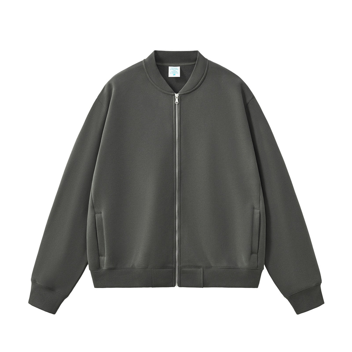 Clean Full-Zip Bomber Sweatshirt
