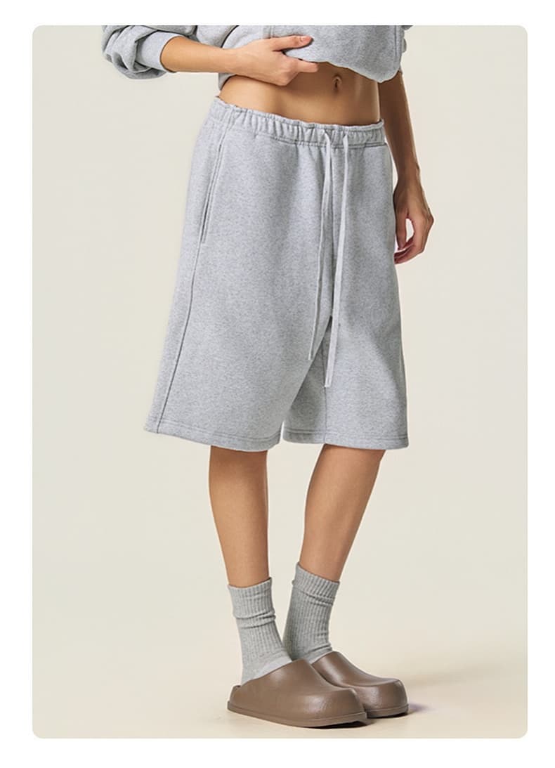 Heavyweight Fleece Drawstring  Shorts