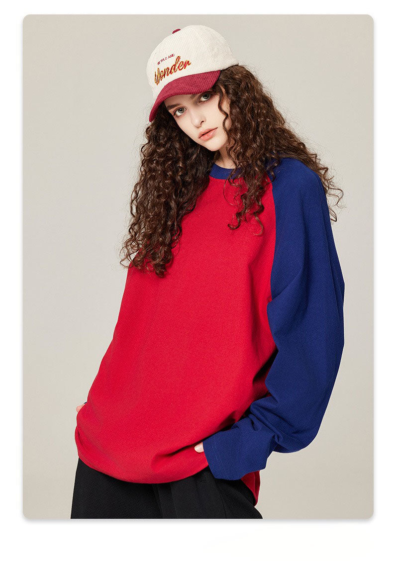 Contrast Raglan Long Sleeve Tee