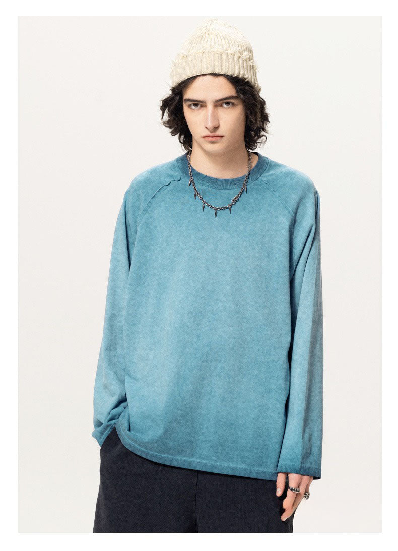 Washed Raglan Long Sleeve Tee