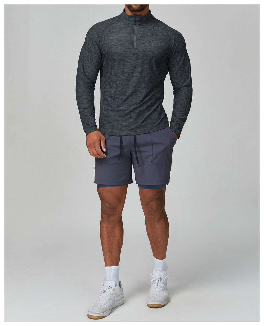 Men’s Long Sleeve Slim Fit Training Performance Shirt