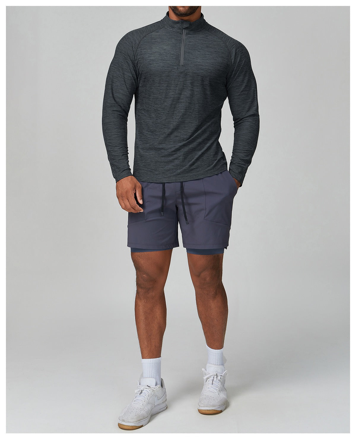 Men’s Long Sleeve Slim Fit Training Performance Shirt