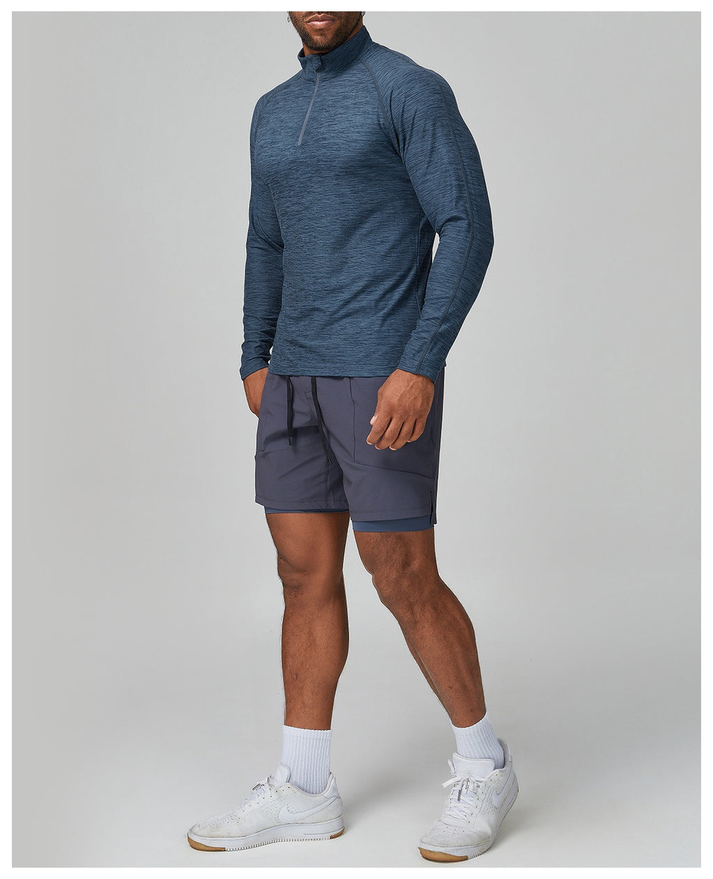 Men’s Long Sleeve Slim Fit Training Performance Shirt