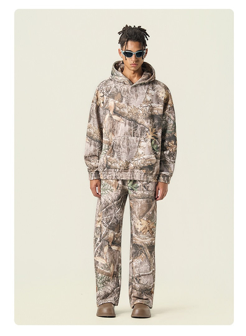 Woodland Camo Fleece Hoodie