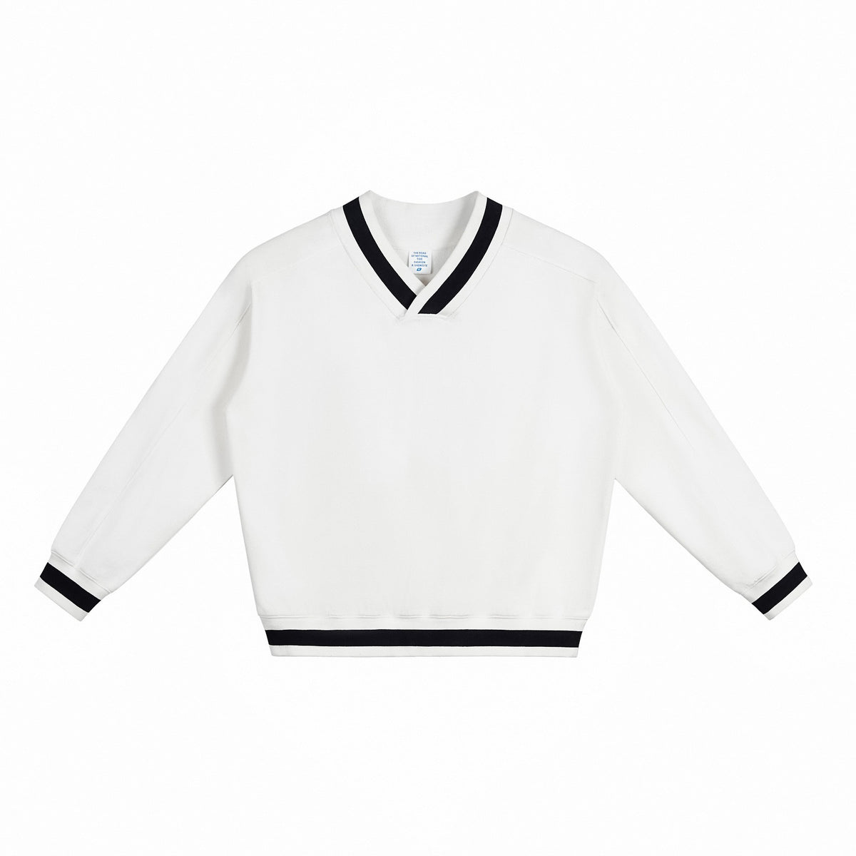 Varsity V-Neck Boxy Sweatshirt