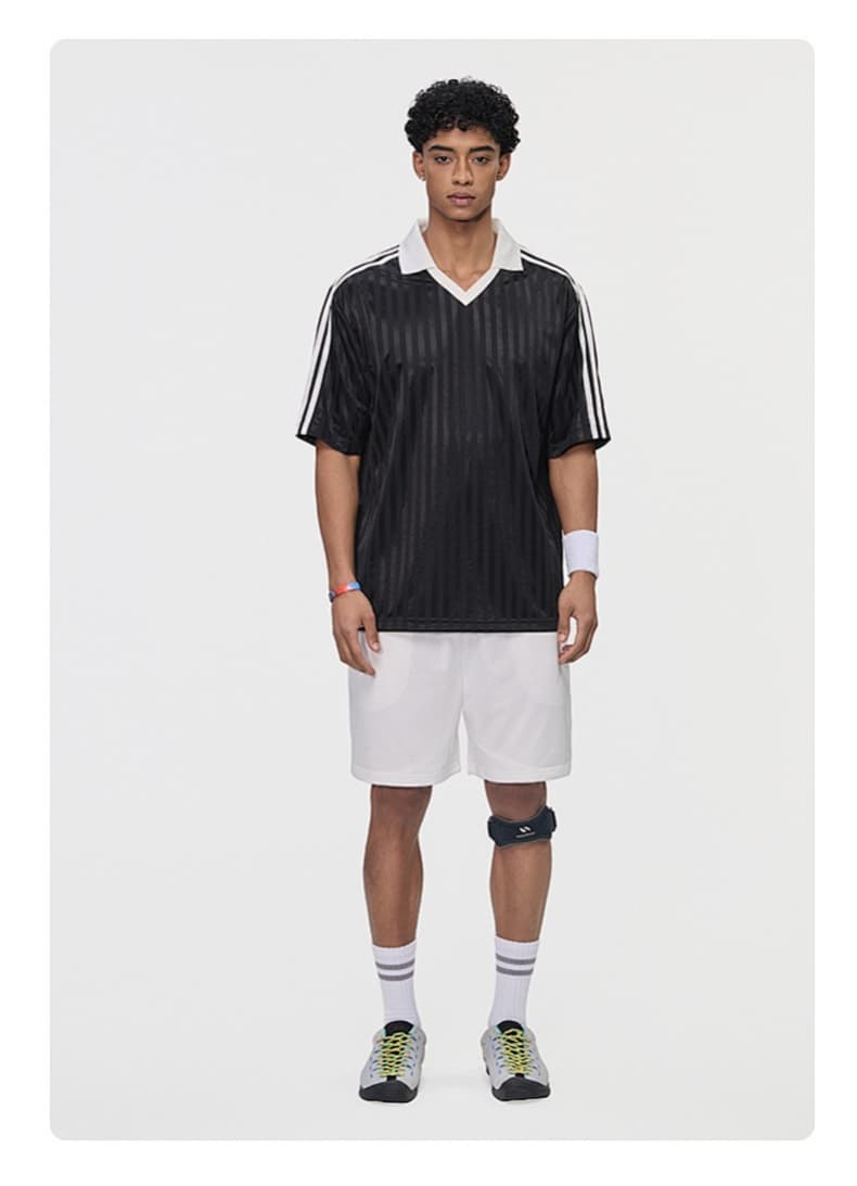Retro Contrast Trim Sports T-Shirt