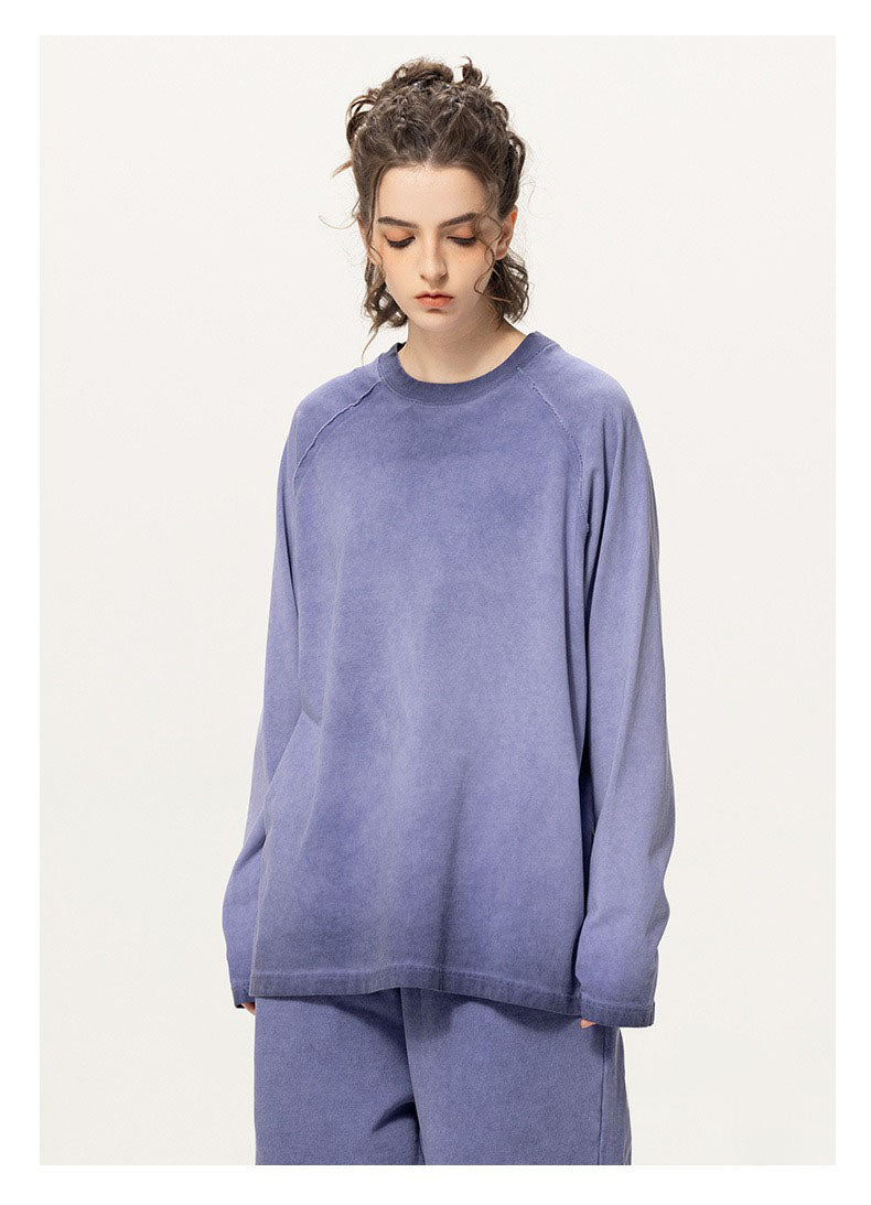 Washed Raglan Long Sleeve Tee