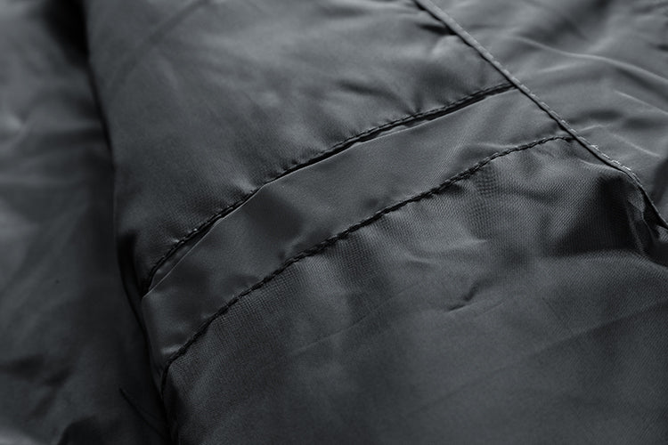 Men's  Gray Diamond Pattern Quilted Jacket