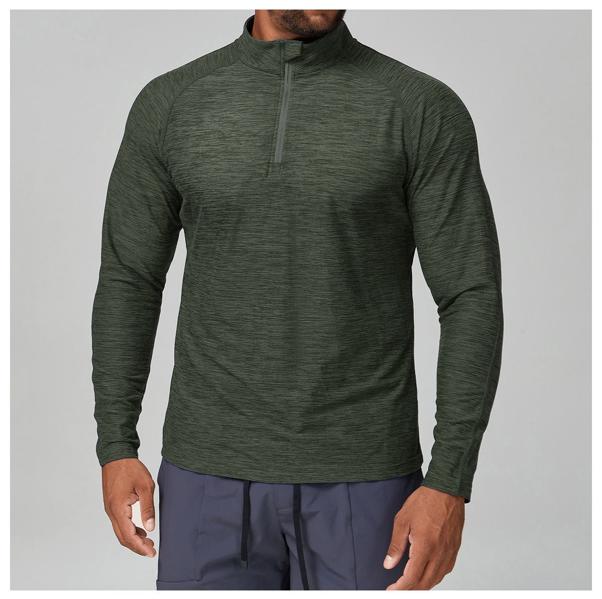 Men’s Long Sleeve Slim Fit Training Performance Shirt