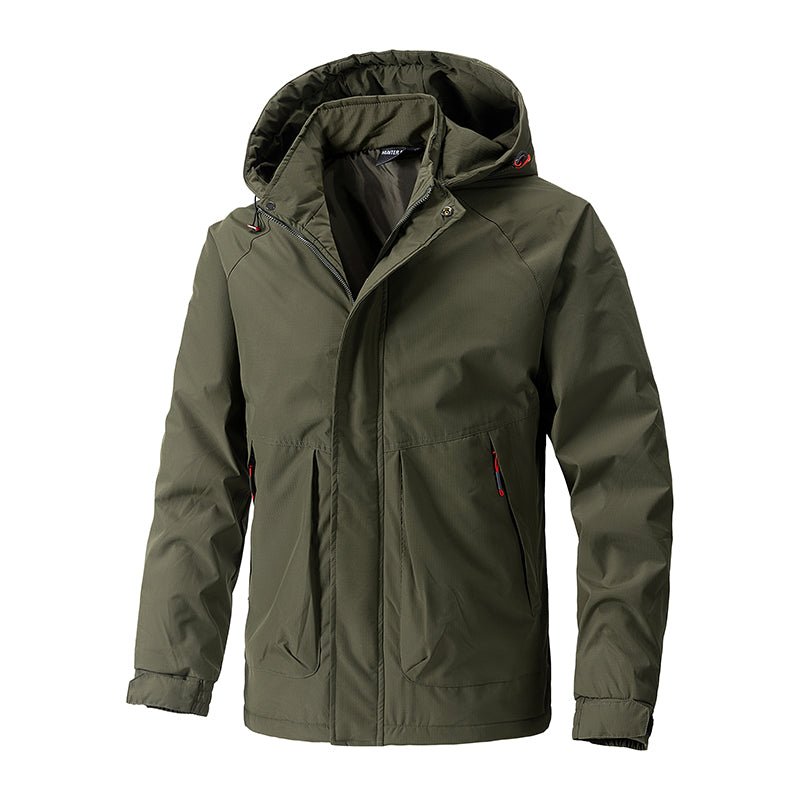 Men's Hooded Outdoor Windbreaker Jacket
