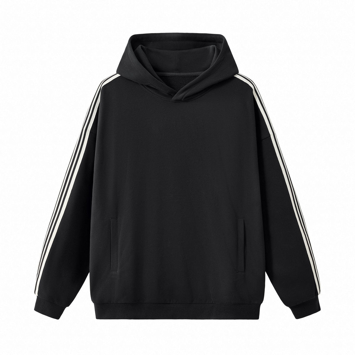 Side Stripe Fleece Pullover Hoodie