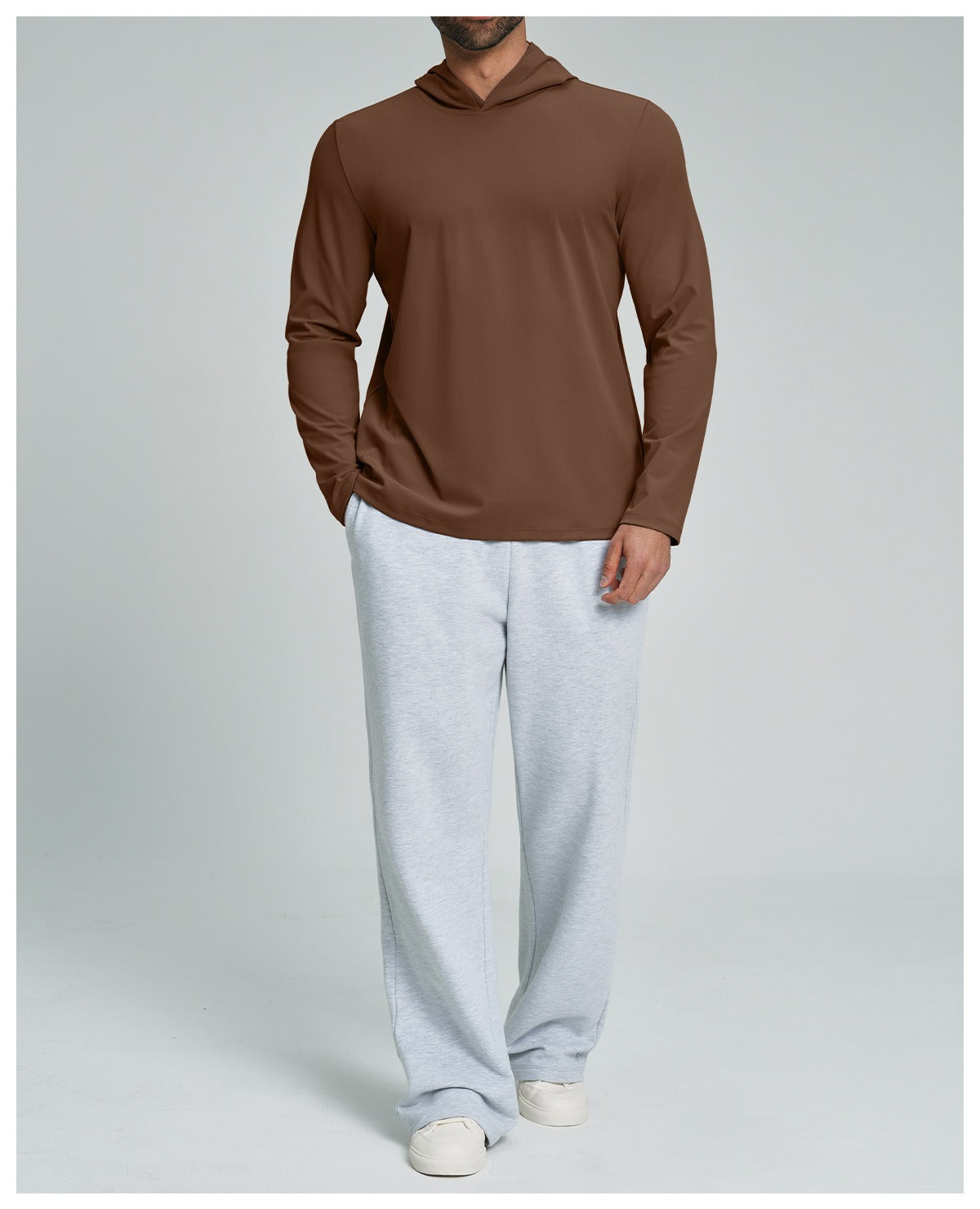 Men’s Casual Hooded Long Sleeve Top