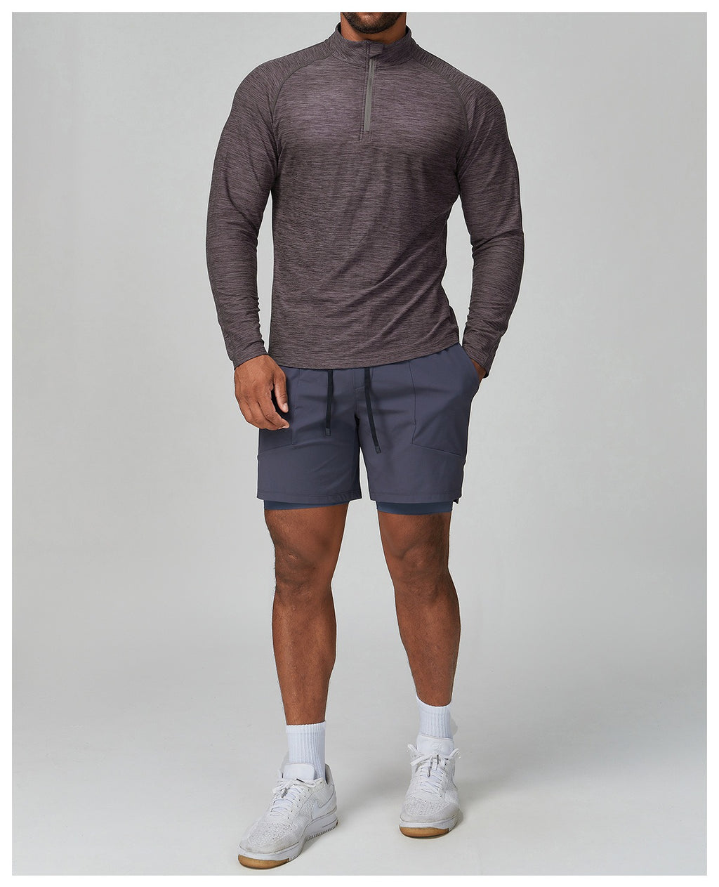Men’s Long Sleeve Slim Fit Training Performance Shirt